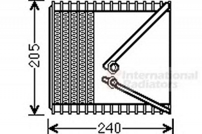 VAN WEZEL 1700v381 -  Испаритель, кондиционер